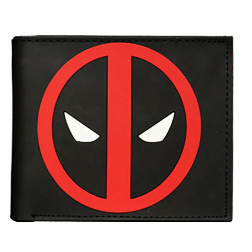 Avengers Deadpool Geldbörse - Rotes Logo auf Schwarz