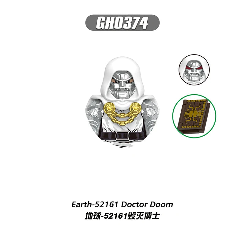 Doctor Doom Figur – Weißes Gewand Erde-52161 Grimoire