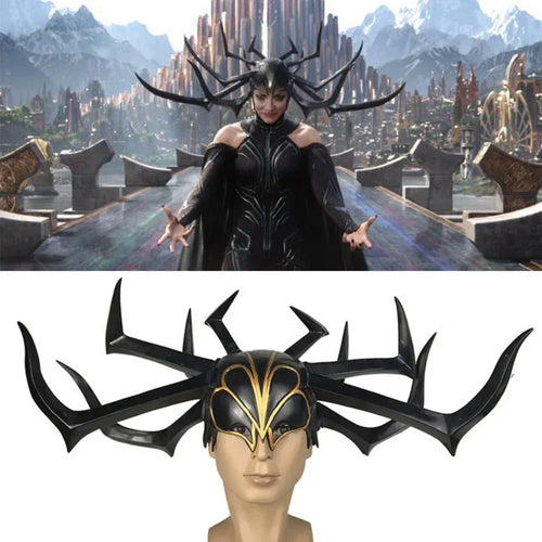 Hela Cosplay Helm – Göttin des Todes Schwarze Krone