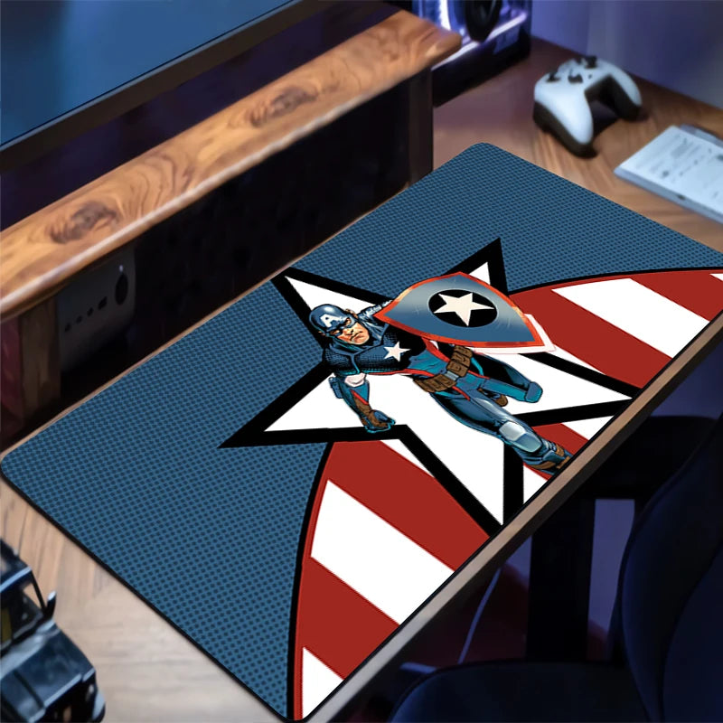 Avengers Mauspad - Geometrisches Sternen-Design XXL