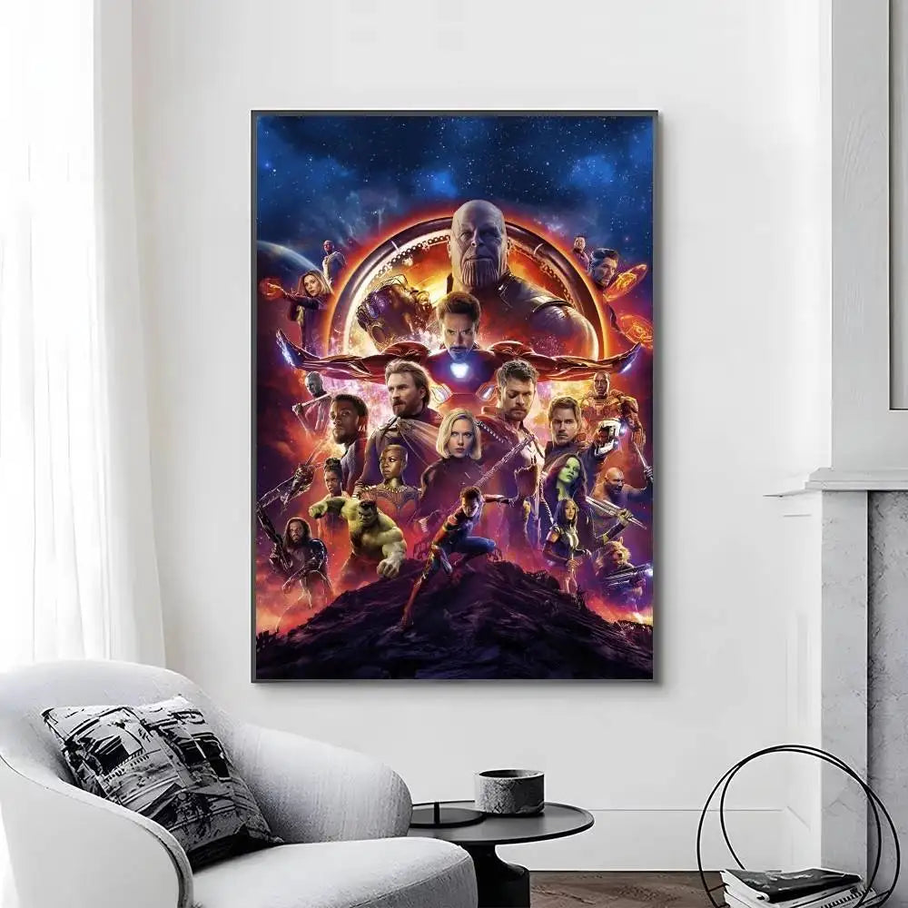 Plakat Avengers Infinity War – Design Thanos Goldhandschuh