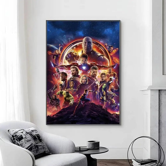 Plakat Avengers Infinity War – Design Thanos Goldhandschuh