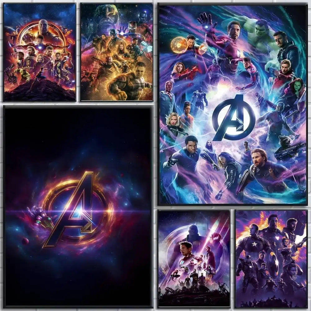Avengers Infinity War Poster – Minimalistisches Logo-Design