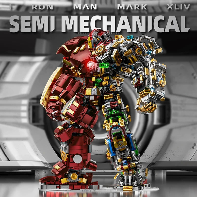 Set Bausteine Iron Hero Mecha - Extreme Edition Transparenter Schnitt
