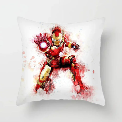 Kissenbezug Iron Man – Aquarell Doppel-Repulsor