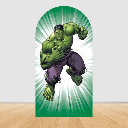 Hintergrund Partybogen Avengers Hulk - Sprung weiße Strahlen