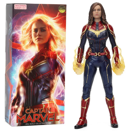 Sammelfigur 1:6 Captain Marvel - Goldene Energie-Fäuste