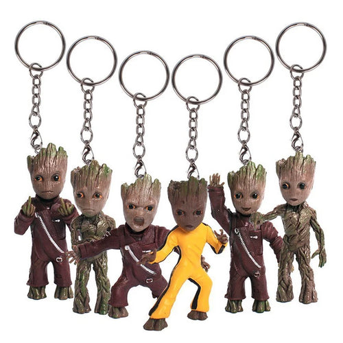 Schlüsselanhänger Baby Groot 3D-Figur – Verschiedene Kostüme Kollektion