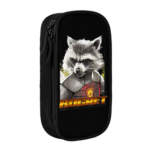 Avengers Federmäppchen Rocket Raccoon - Porträt Rüstung Goldener Text