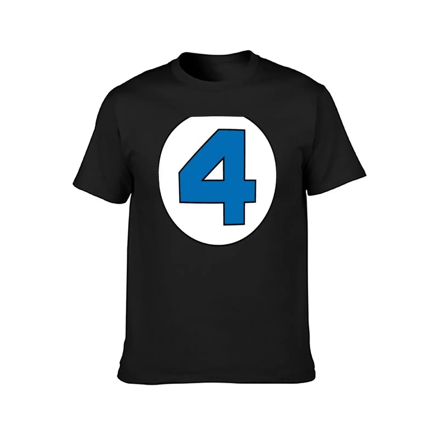 T-Shirt Die Fantastischen Vier – Rundes Schwarzes Logo Übergröße