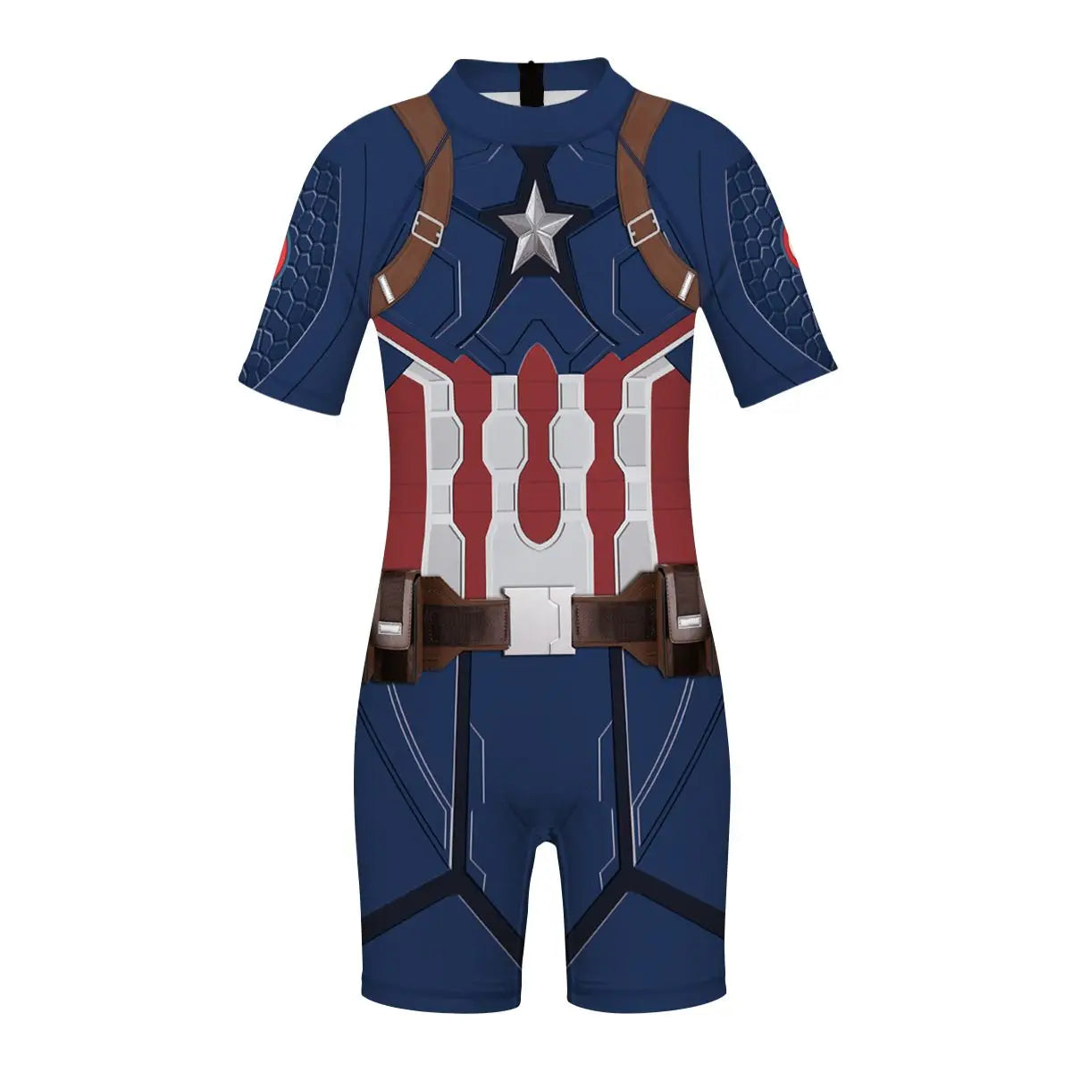 Kinder-Overall Avengers Captain America - braune Träger