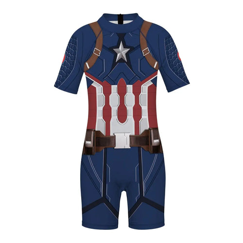 Kinder-Overall Avengers Captain America - braune Träger
