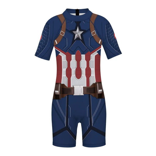 Kinder-Overall Avengers Captain America - braune Träger