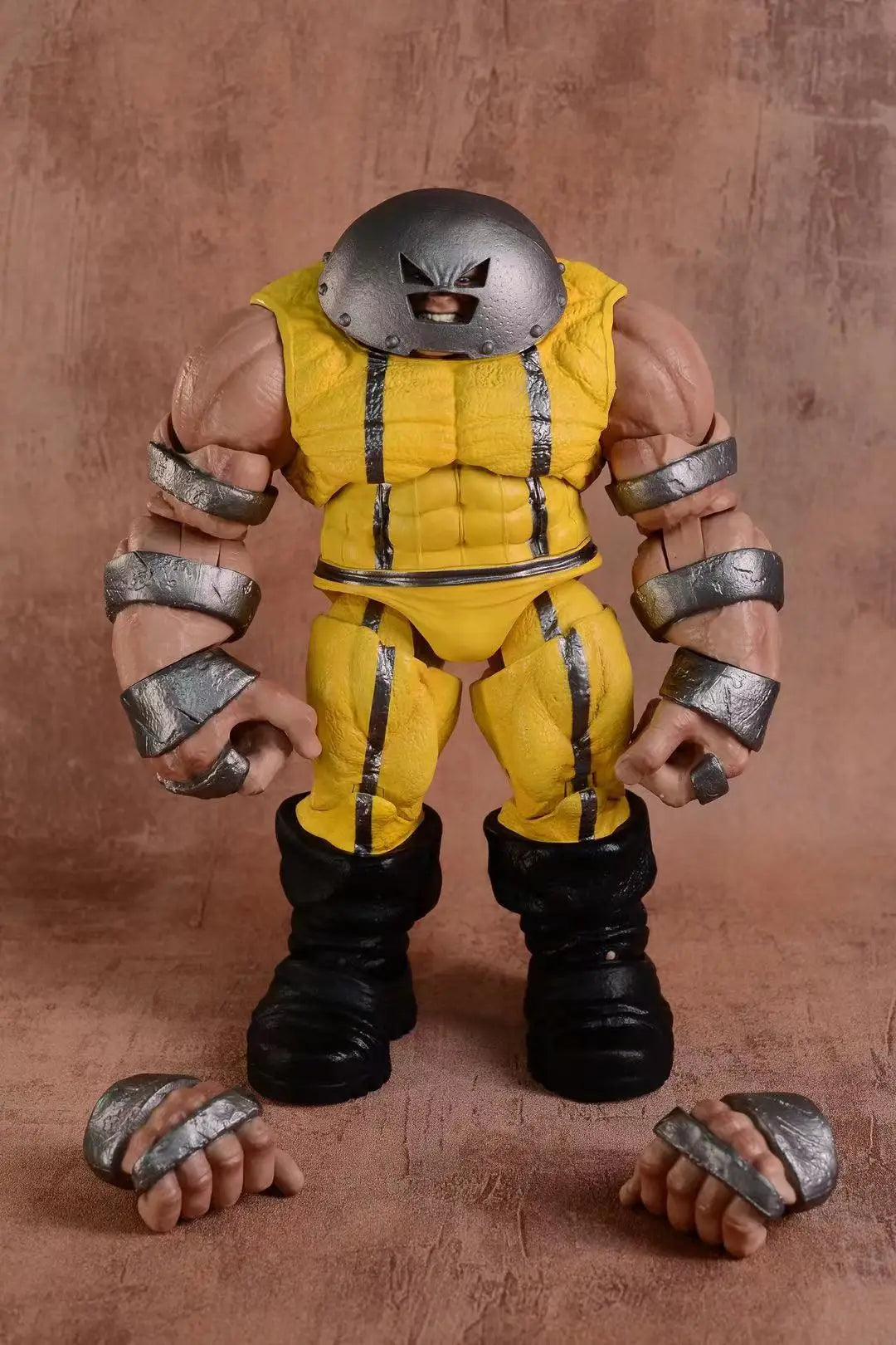 Wolverine Gefängnis Waffe X Figur - Gelber Anzug Axt Handschellen 9 Zoll