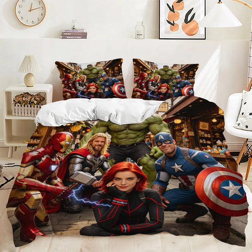Bettwäsche-Set Avengers - Buntes Team-Design