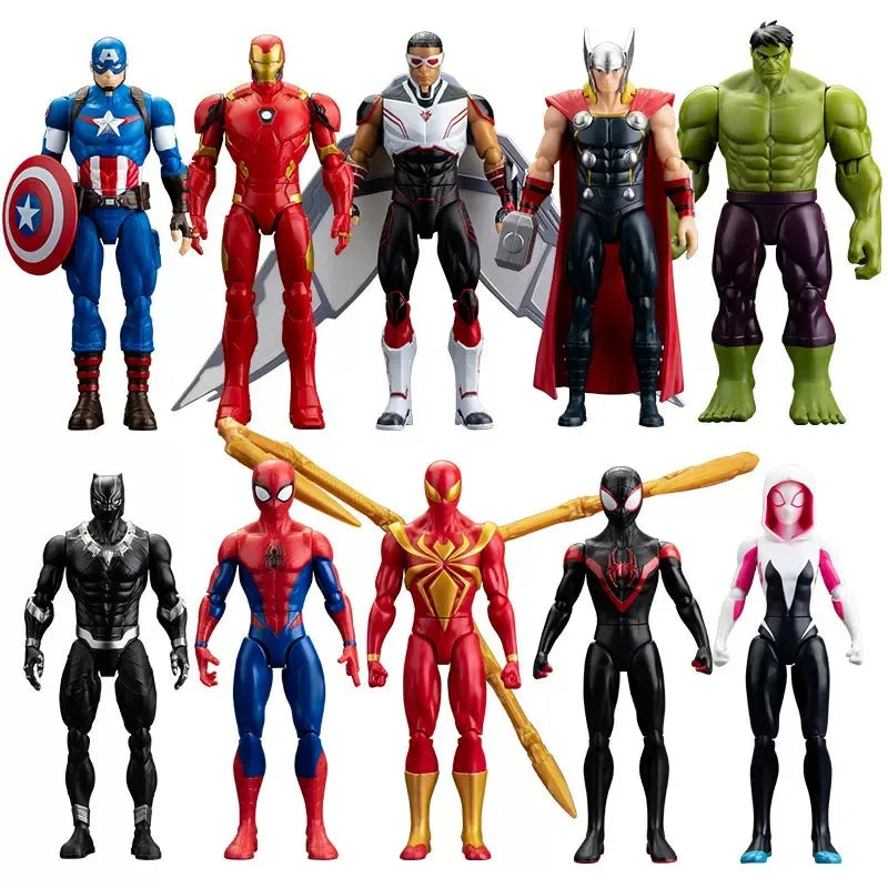 Avengers Set – Sammelfiguren Iron Man Thor Hulk Spider-Man 18cm