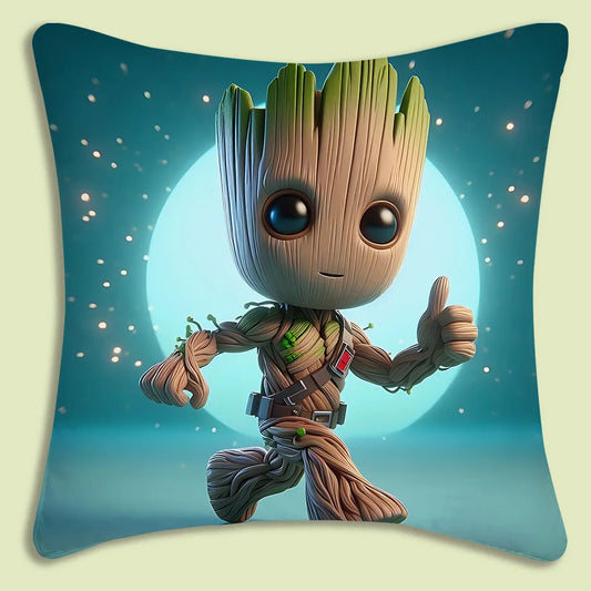 Kissenbezug Baby Groot – Daumen hoch, Sternen-Vollmond