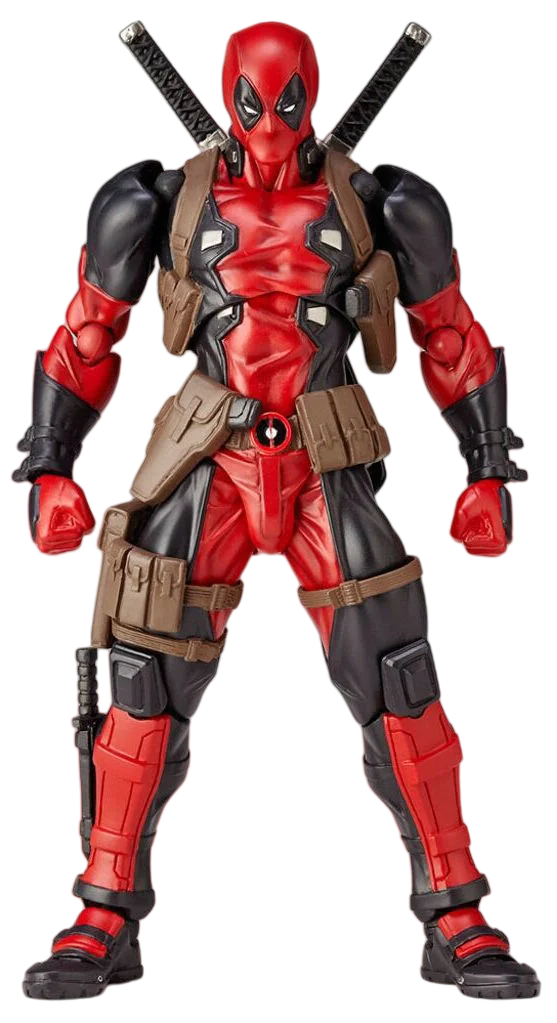 Deadpool-Figur - rot-schwarzes Outfit