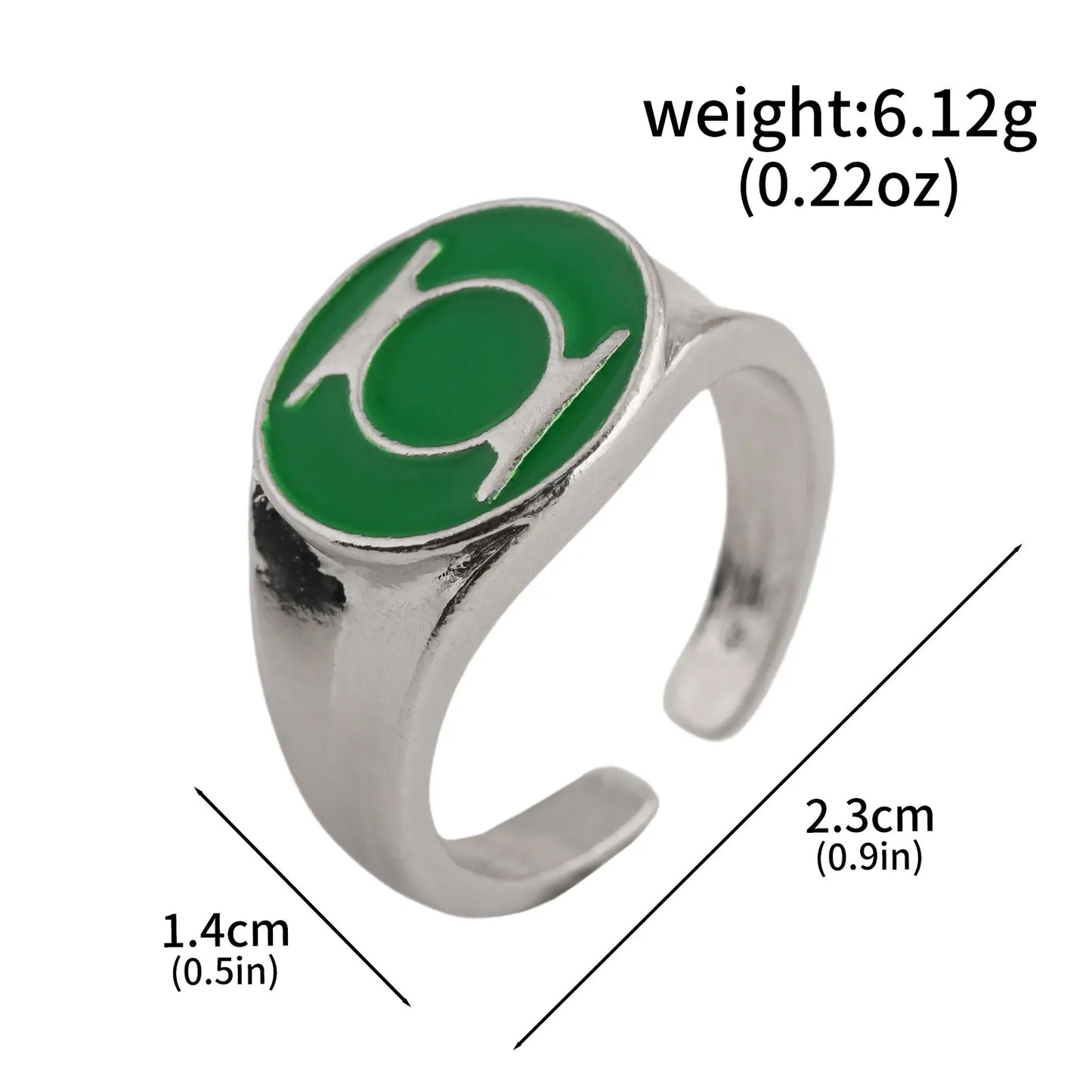 Avengers Ring – Grünes Kreissymbol