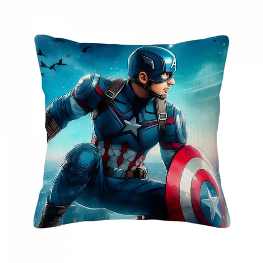 Kissenbezug Captain America - Sprung über die Stadt