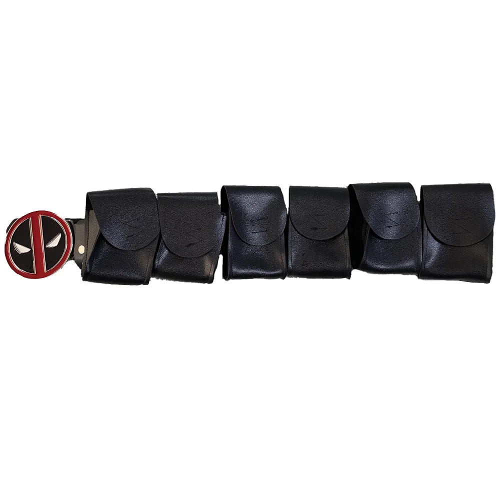 Deadpool Cosplay Gürtel - Logo Schnalle Taschen Verstellbar