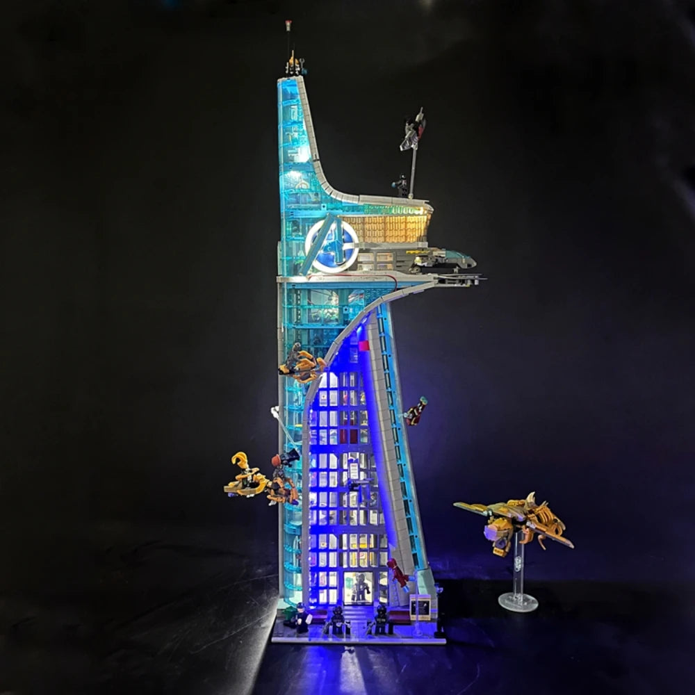 BYB LED-Kit für LEGO 76269 Avengers Tower - Dekorative Beleuchtung Fernbedienung