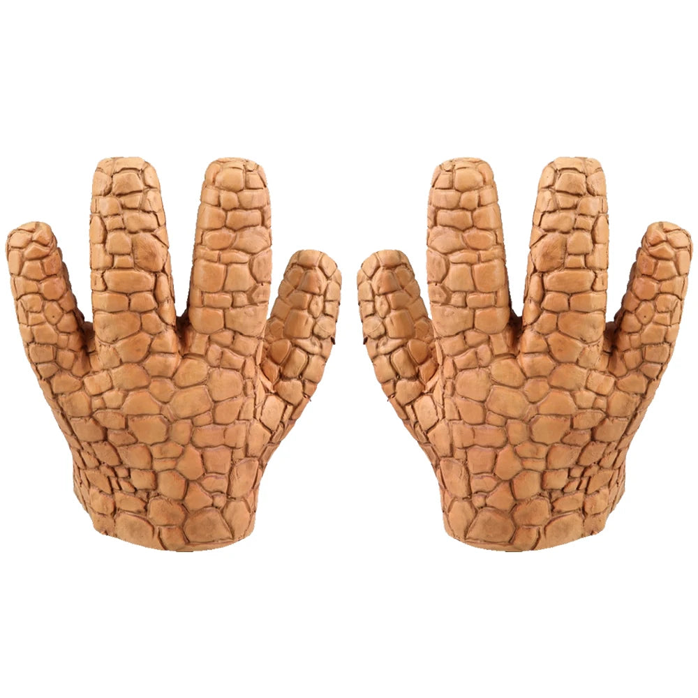 Maske und Handschuhe Das Ding - Cosplay Fantastic Four Latex Erwachsene