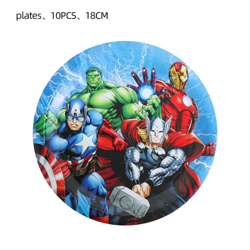 Avengers Geburtstag Dekoration - Teller 7 Zoll x10