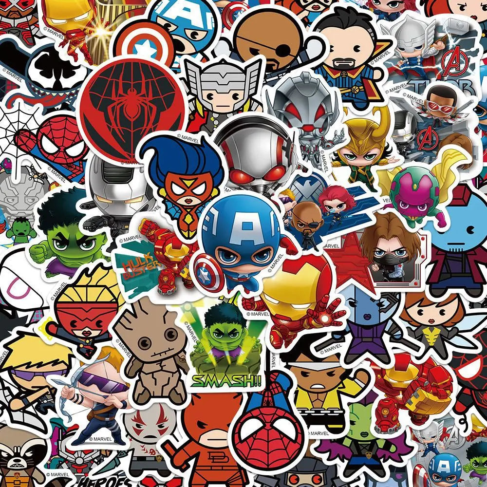 Avengers-Sticker – 50 wasserdichte Aufkleber im Set