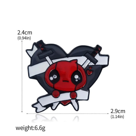 Pin Deadpool – Gekreuzte Schwerter Herz