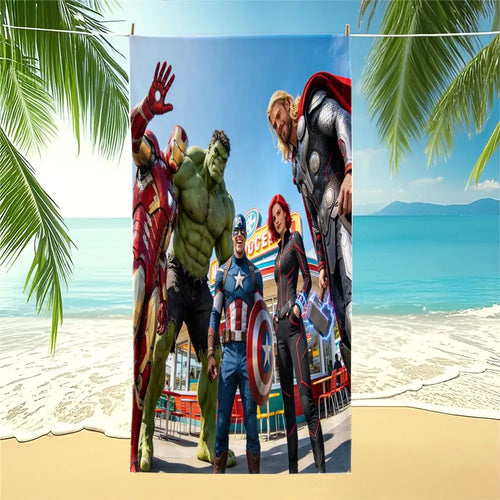 Avengers Strandtuch – Komplettes Team Meeresufer-Dekor