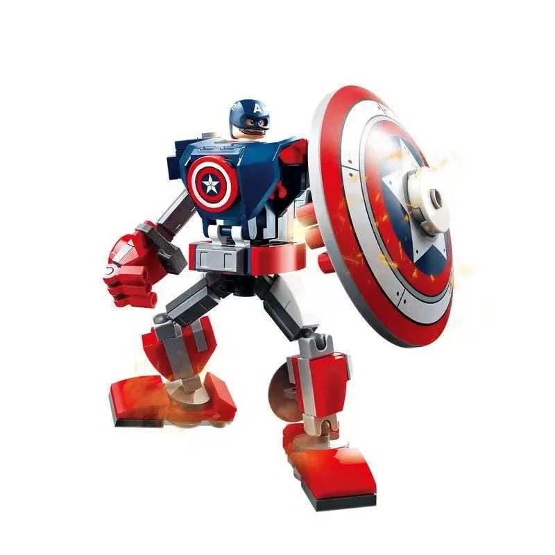 Baukästen Mecha Avengers - Captain America Hulk Wolverine Thanos