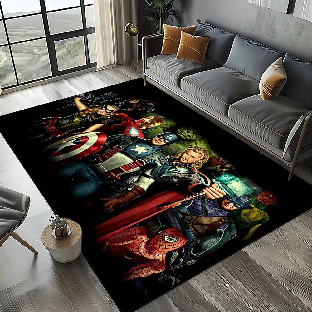 Avengers 3D-Teppich – Leoparden-Panther-Design Orange