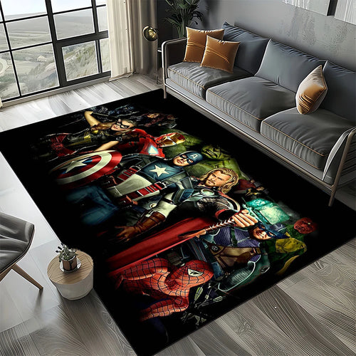 Avengers 3D-Teppich – Leoparden-Panther-Design Orange