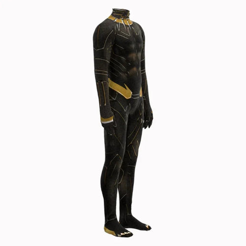Black Panther Kostüm - Overall Schwarz und Gold (Herren)
