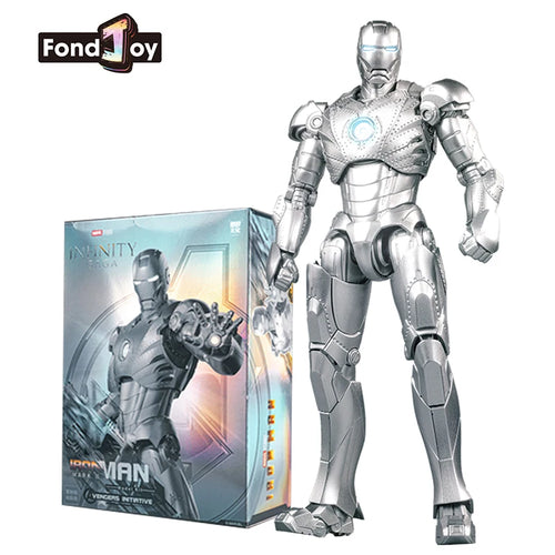 Fondjoy Iron Man MK2 Figur – Silberne Rüstung mit Box