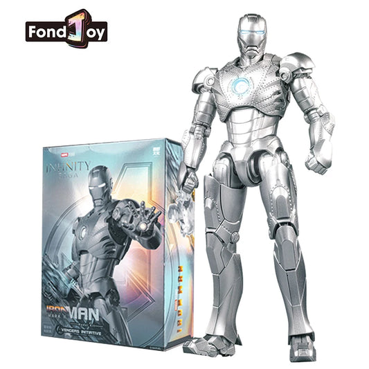 Fondjoy Iron Man MK2 Figur – Silberne Rüstung mit Box