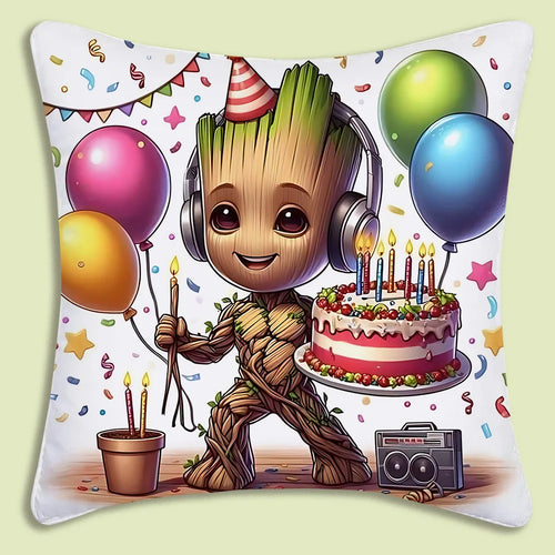 Kissenbezug Baby Groot – Geburtstag Party Kuchen Ballons