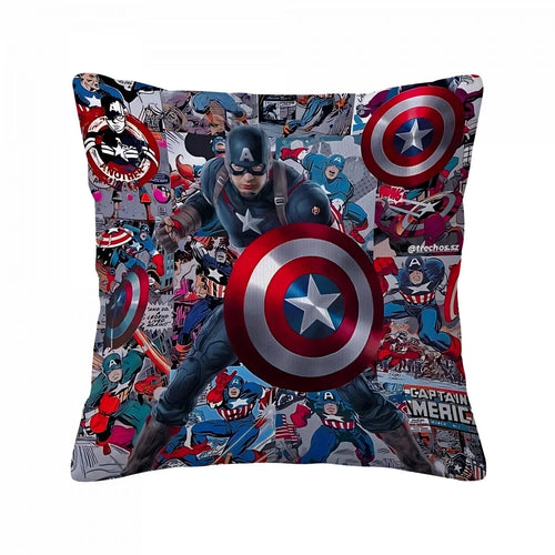 Kissenbezug Captain America – Schild-Collage-Montage