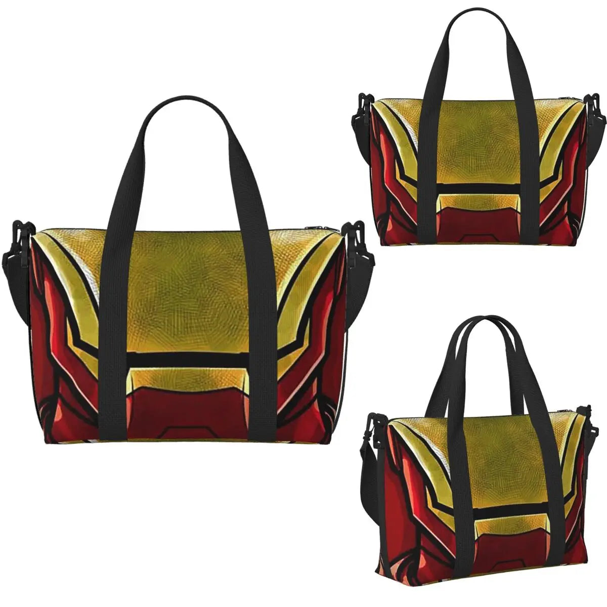 Iron Man Tragetasche - Rot Goldene Maske Design Groß
