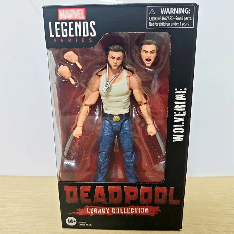 Hasbro Marvel Legends Wolverine Actionfigur - Tanktop Jeans Ausgefahrene Krallen