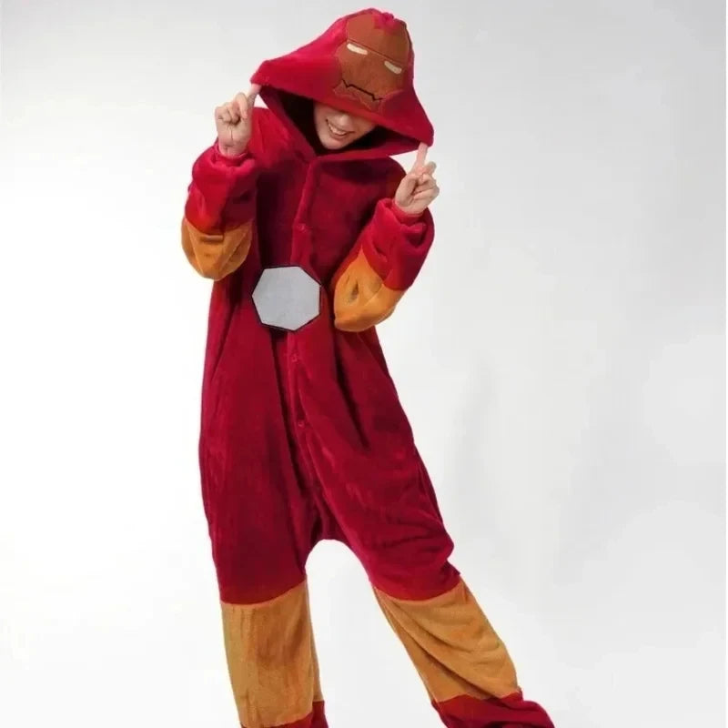 Iron Man Schlafanzug - Kapuzen-Kigurumi-Overall