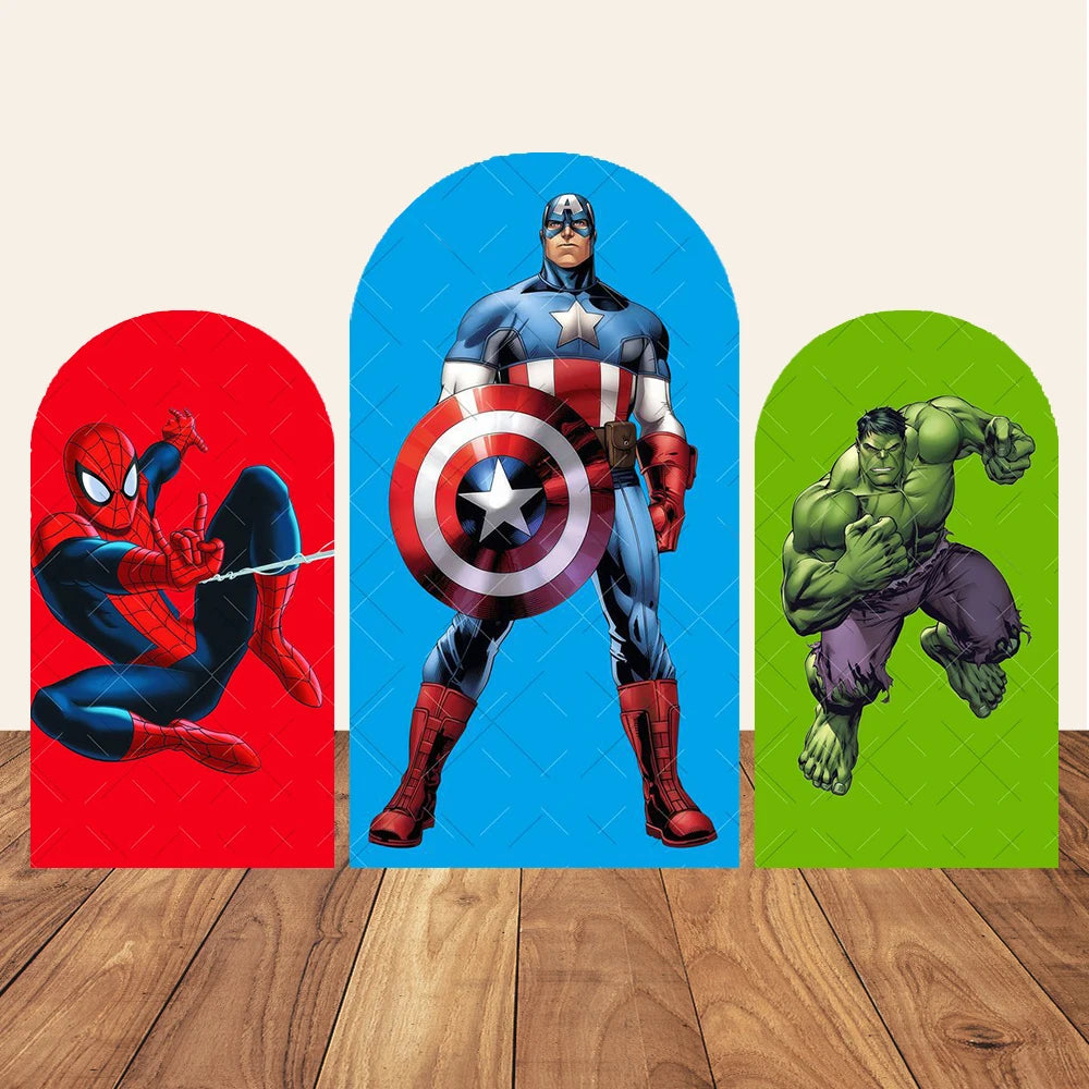 Bogenhintergrund Party Avengers Hulk – Sprung Einfarbiger Grüner Hintergrund
