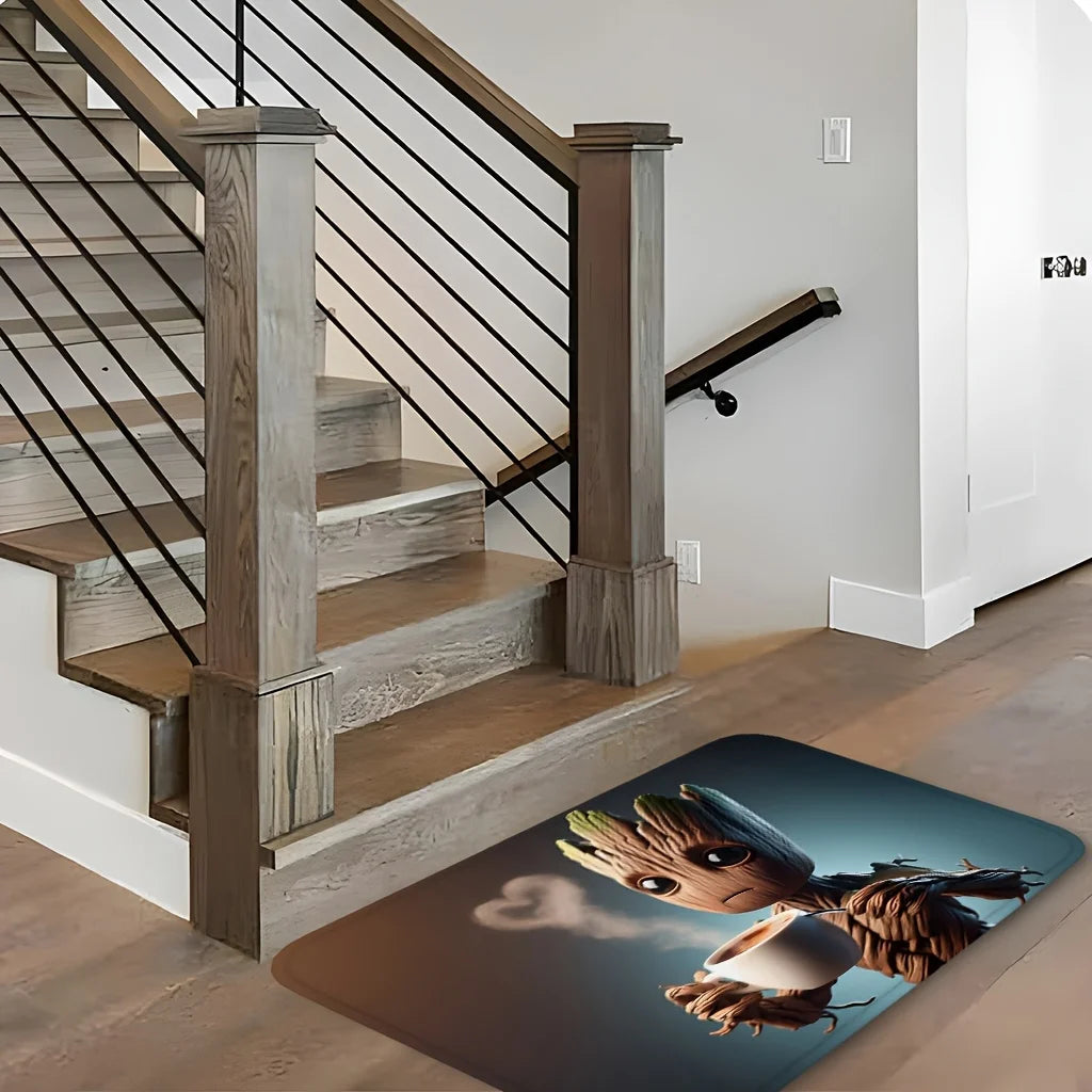 Antirutsch-Badteppich Groot Marvel mit 3D-Motiv