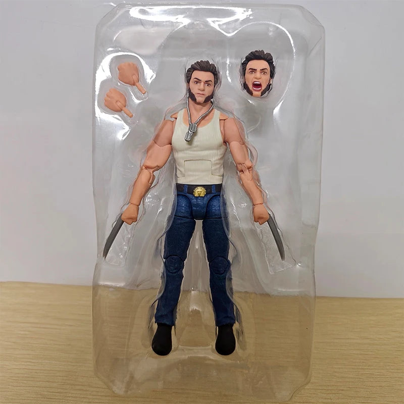 Hasbro Marvel Legends Wolverine Actionfigur - Tanktop Jeans Ausgefahrene Krallen