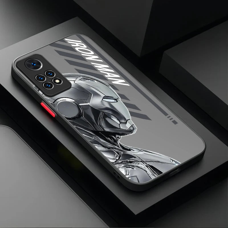 Xiaomi Avengers Iron Man Hülle - Metallic Silberne Rüstung