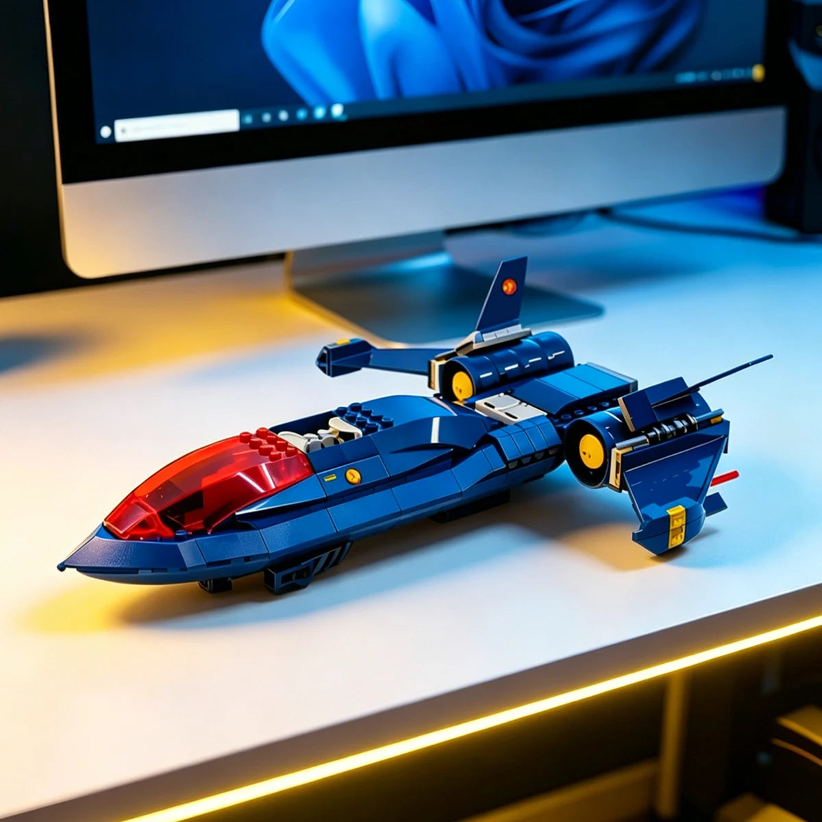 Spielzeug Bausteine Flugzeug X-Jet Blackbird - Modell Avengers X-Men