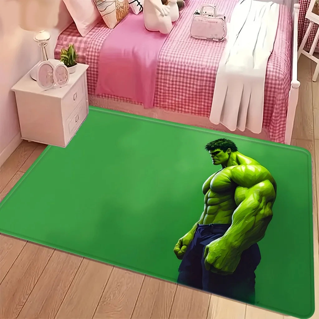 Avengers Hulk Teppich – Grünes Brustprofil