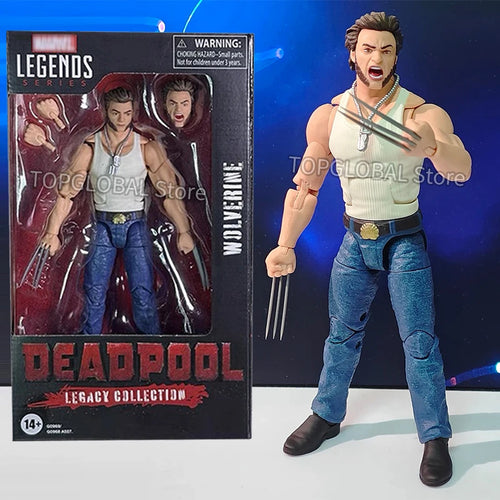 Hasbro Marvel Legends Wolverine Actionfigur - Tanktop Jeans Ausgefahrene Krallen