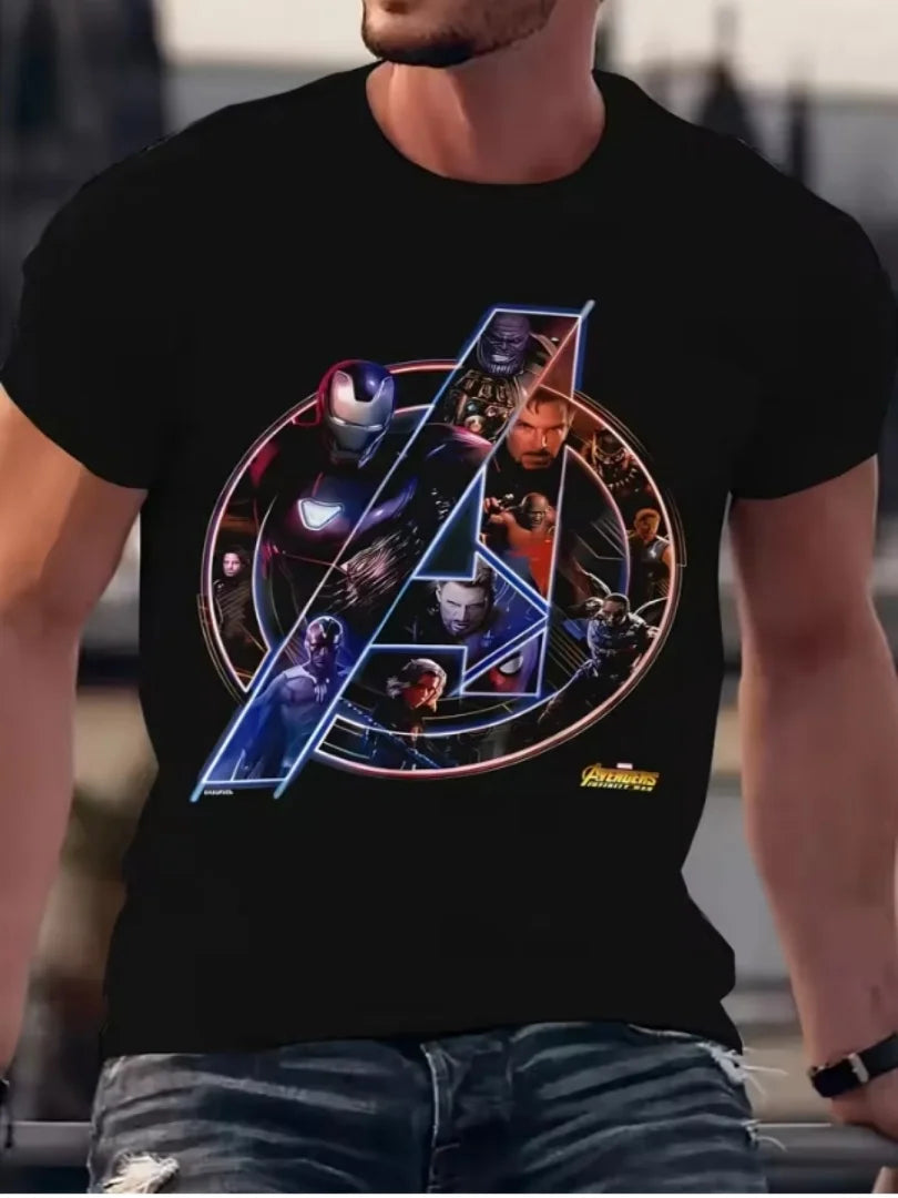 T-Shirt Avengers Infinity War – Logo Collage Charaktere Herren